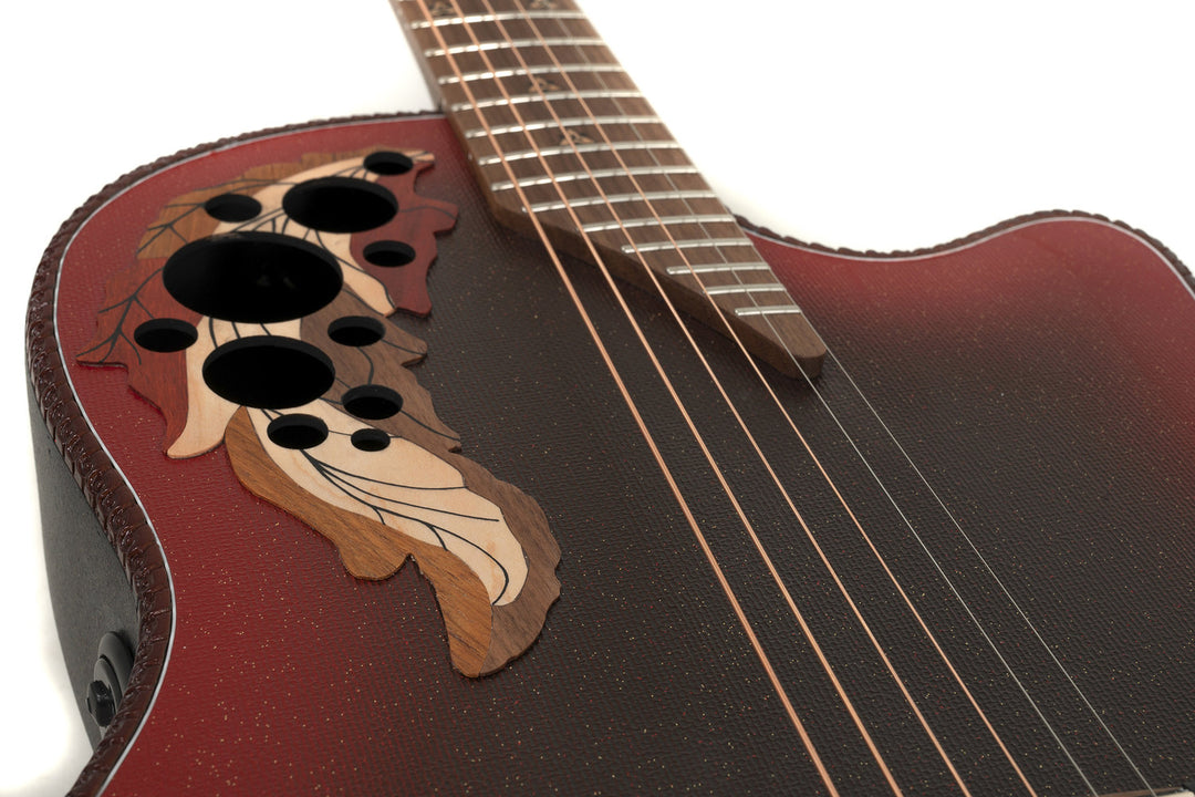 Adamas E-akustiska Gitarrer 2087GT Deep Contour Cutaway - omvänd röd burst (2087GT-2-G)