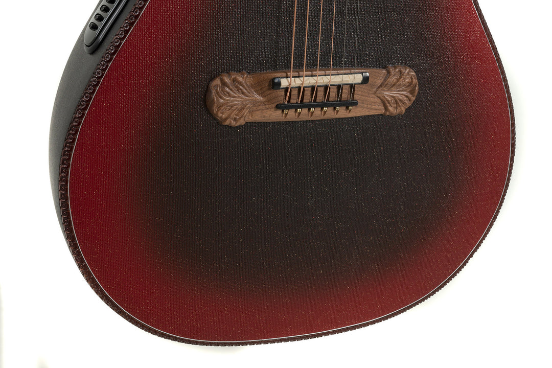 Adamas E-akustiska Gitarrer 2087GT Deep Contour Cutaway - omvänd röd burst (2087GT-2-G)