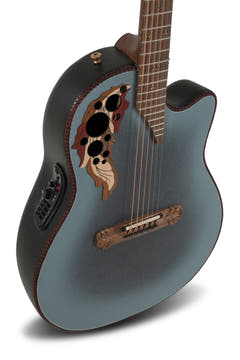 Adamas E-akustiska Gitarrer 2087GT Deep Contour Cutaway - omvänd blå burst (2087GT-8-G)