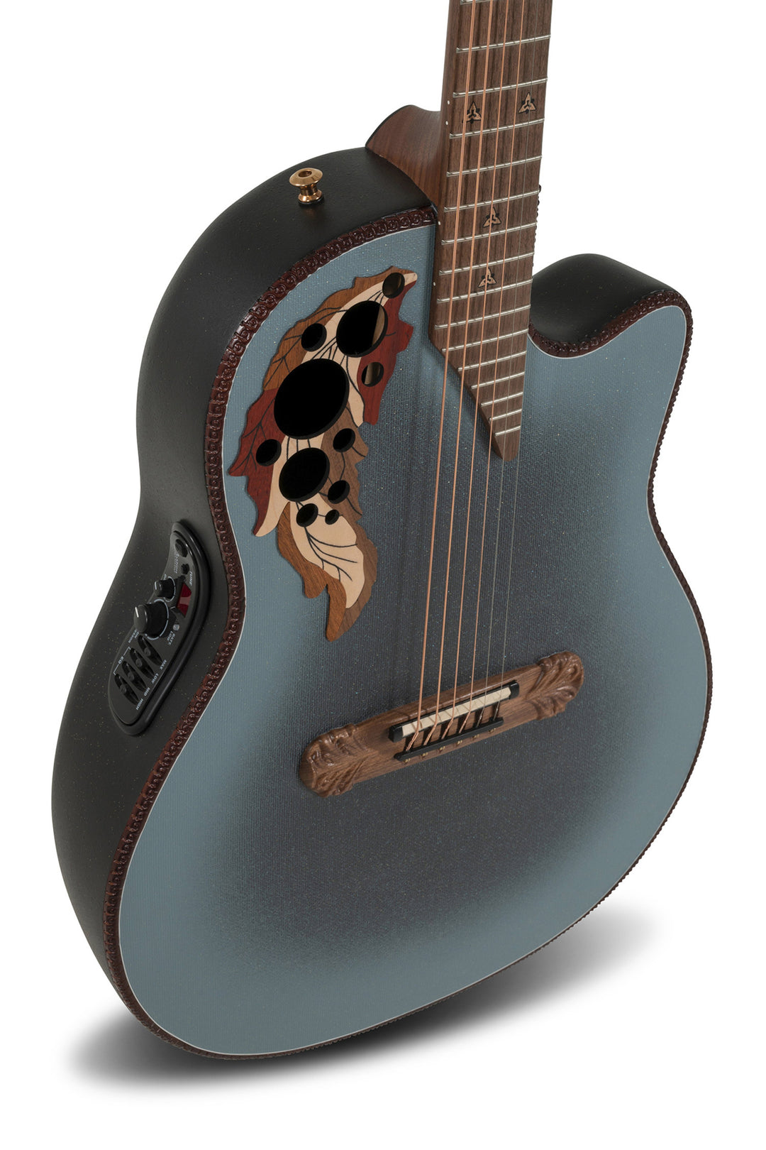 Adamas E-akustiska Gitarrer 2087GT Deep Contour Cutaway - omvänd blå burst (2087GT-8-G)