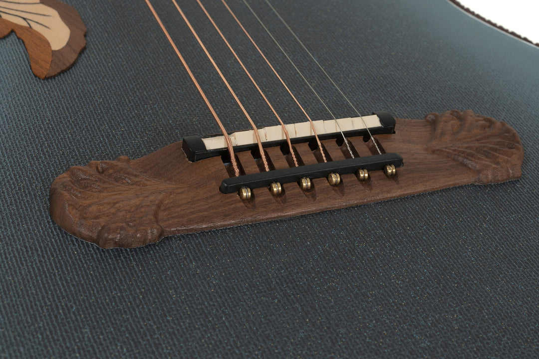 Adamas E-akustiska Gitarrer 2087GT Deep Contour Cutaway - omvänd blå burst (2087GT-8-G)