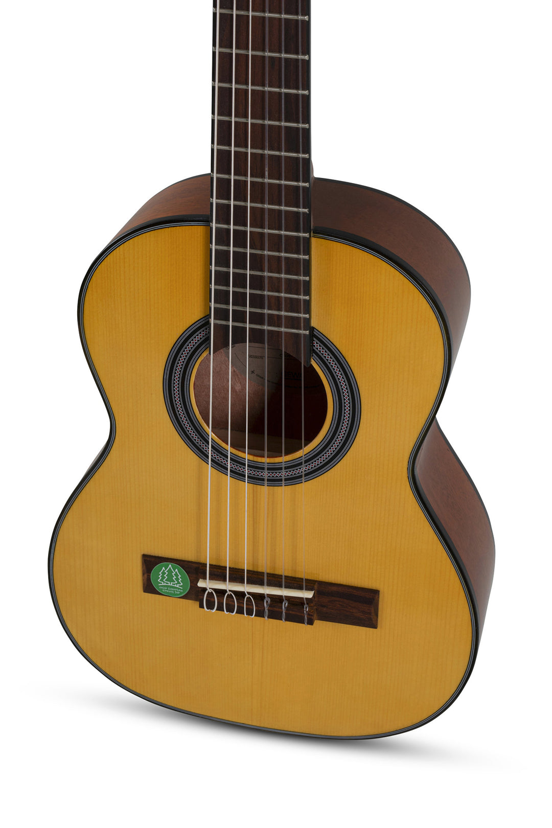GEWA klassisk gitarr Student massivt lock - 1/4 Natur