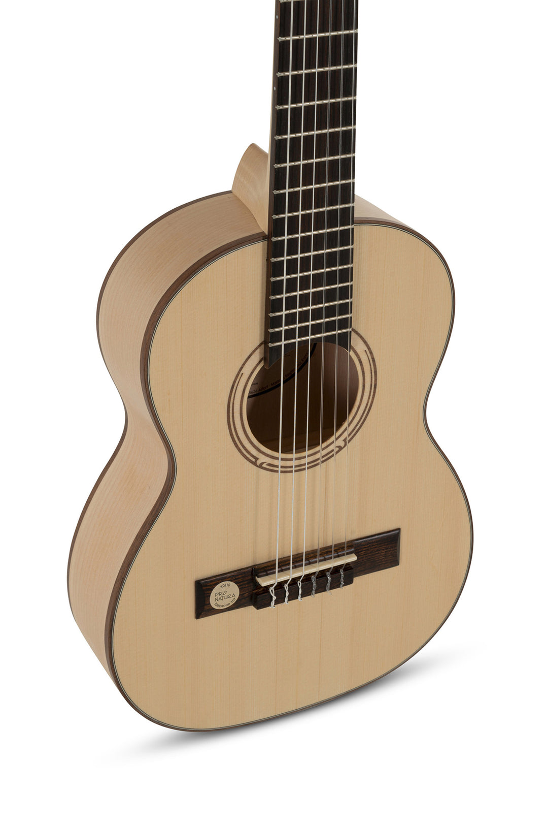 GEWA klassisk gitarr Pro Natura Silver Solid Spruce / Maple - storlek 1/4