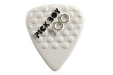 Pick Boy Ceramic Power plektrum 1,00 mm, vita med knoppar, 12 st.