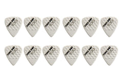 Pick Boy Ceramic Power plektrum 1,00 mm, vita med knoppar, 12 st.