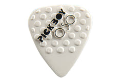 Pick Boy Ceramic Power plektrum 0,50 mm, vita med knoppar, 12 st.