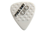 Pick Boy Ceramic Power plektrum 0,70 mm, vita med knoppar, 12 st.