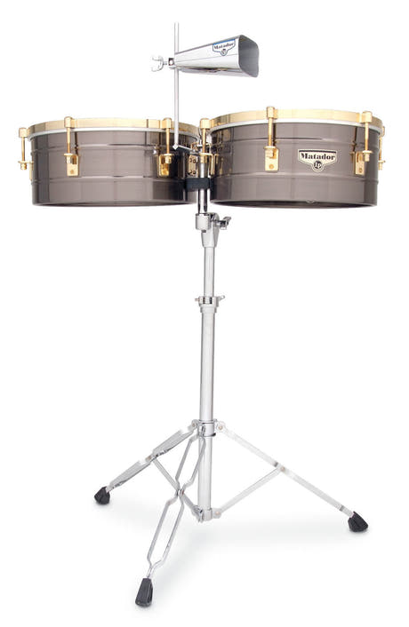 Latin Percussion Timbales Matador - Borstad nickel/guldton (M257-BNG)