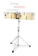 Latin Percussion Timbales Prestige massiv mässing - 14"/15" (LP1415-B)