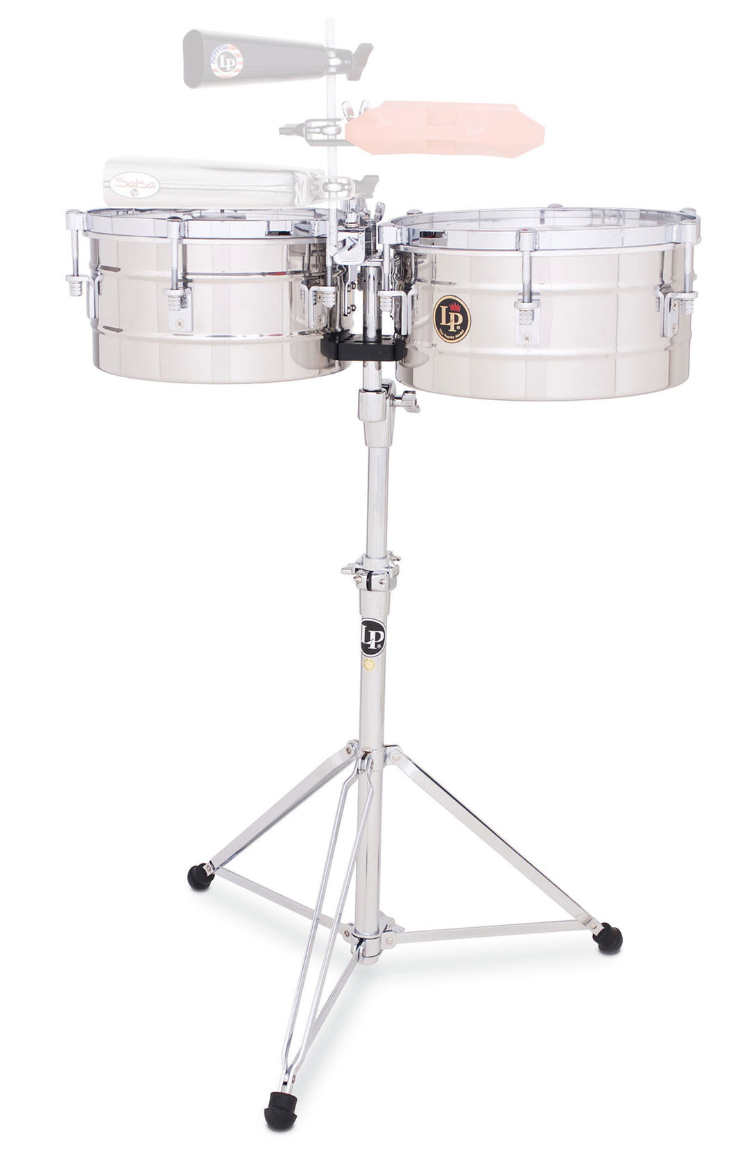 Latin Percussion Timbales Tito Puente i rostfritt stål - 12"/13" (LP255-S)