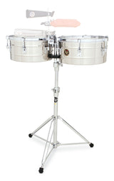 Latin Percussion Timbales Tito Puente rostfritt stål - 13"/14" (LP256-S)