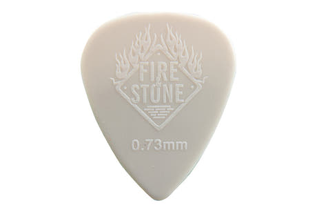 Fire & Stone Nylon plektrum 0,73 mm, grå, 12 st.