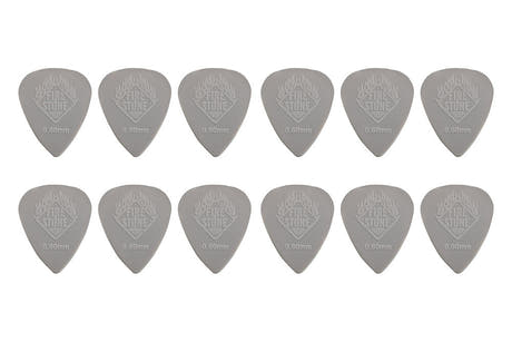 Fire & Stone Nylon-plektrum 0,60 mm, ljusgrå, 12 st.