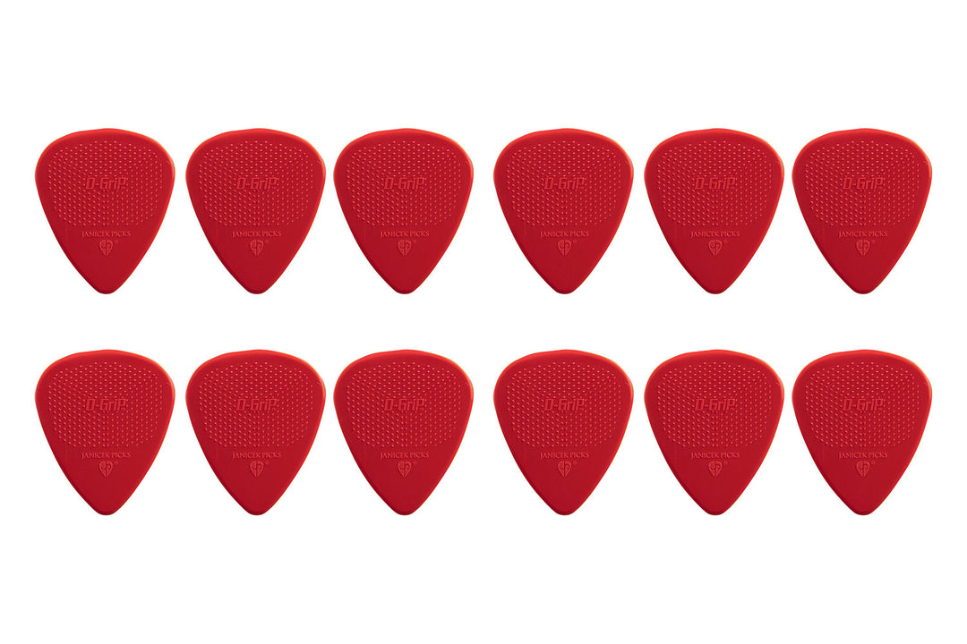 D-Grip plektrum Janicek Nylonpicks - 0,73 röd