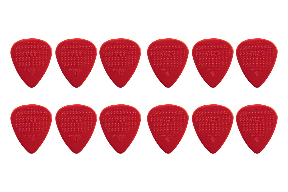 D-Grip plektrum Janicek Nylonpicks - 0,73 röd