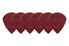 D-Grip Janicek Jazz B plektrum, 1,40 mm, vinröda, 6 st.