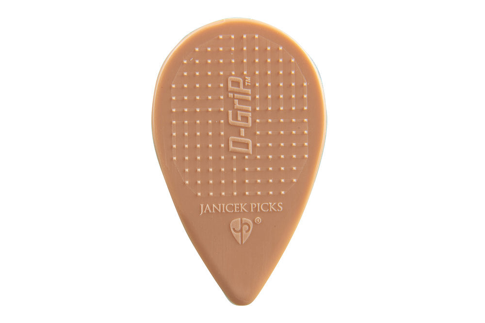 D-Grip Janicek Balkan plektrum, 0,80 mm, ljusbrun, 6 st.
