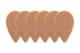 D-Grip Janicek Balkan plektrum, 0,80 mm, ljusbrun, 6 st.