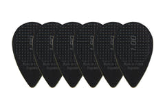 D-Grip Janicek Balkanplektrum, 1,00 mm, svart, 6 st.