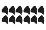 Shark Fin Relief-plektrum, 1,15 mm extra hårt, svart, 12 st.
