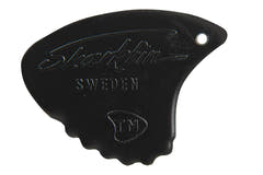 Shark Fin Relief-plektrum, 1,15 mm extra hårt, svart, 12 st.