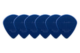 D-Grip Janicek Jazz A plektrum, 1,40 mm, mörkblå, 6 st.