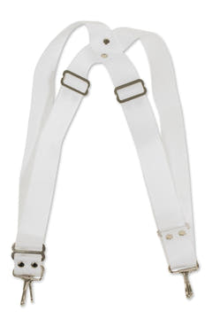 Basix bärrem till bastrumma, 5 cm bred, vit nylon