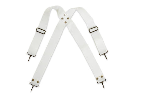 Basix bärrem för bastrumma, 3 cm bred, vit nylon
