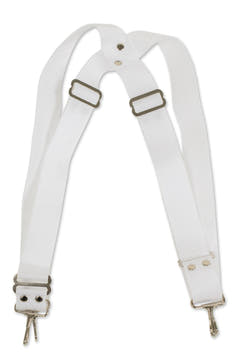 Basix bärrem till bastrumma, 5 cm bred, vit nylon