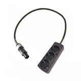 Adaptor powerCON grå - Schuko 3 Uttag - 1 meter