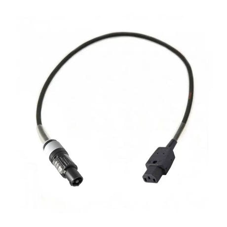 Adapter Powercon grå - IEC Hon 3P, 5 meter