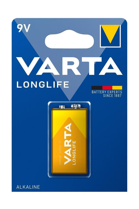 Varta Longlife 9 V-batteri, alkaliskt