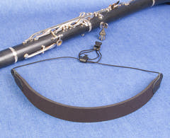 Neotech Clarinet Loop Strap, svart klarinettrem, 44,5 till 58,4 cm