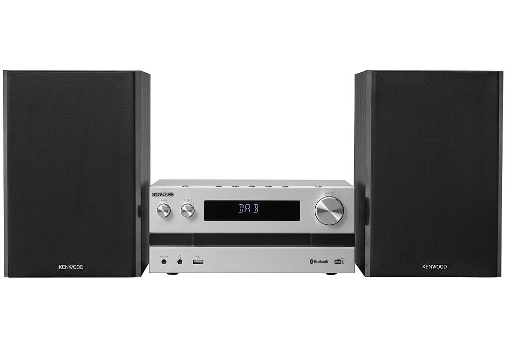 Kenwood M-918DAB - Minisystem med Bluetooth och DAB, Silver