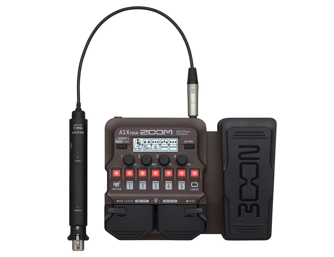Zoom A1X Fyra akustiska effektpedal