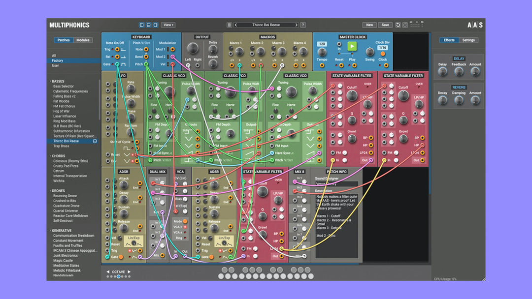 Multiphonics CV-1 Modulär synth