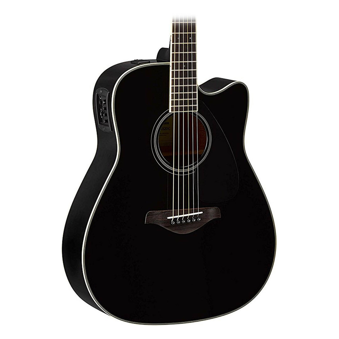 Yamaha FX370C elektronisk akustisk gitarr (svart)