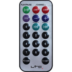 LTC karaokeförstärkare (2x 50W, silver)