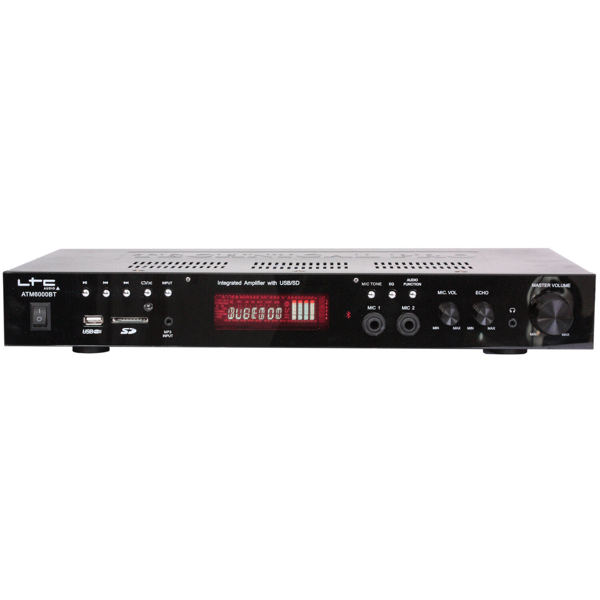 LTC Hi-Fi-förstärkare (svart, 2x50W)