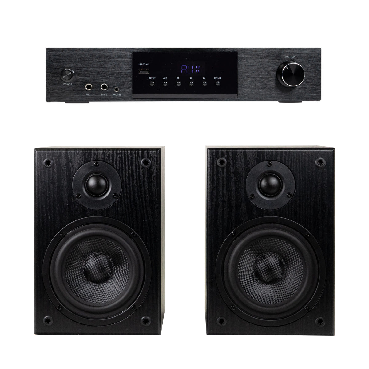 SoundMate HBS-05 Regnhögtalare & HiFi Förstärkare