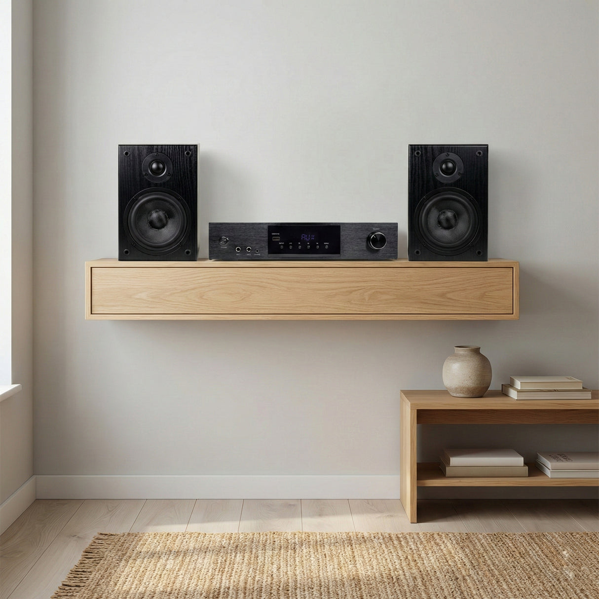 SoundMate HBS-05 Regnhögtalare & HiFi Förstärkare