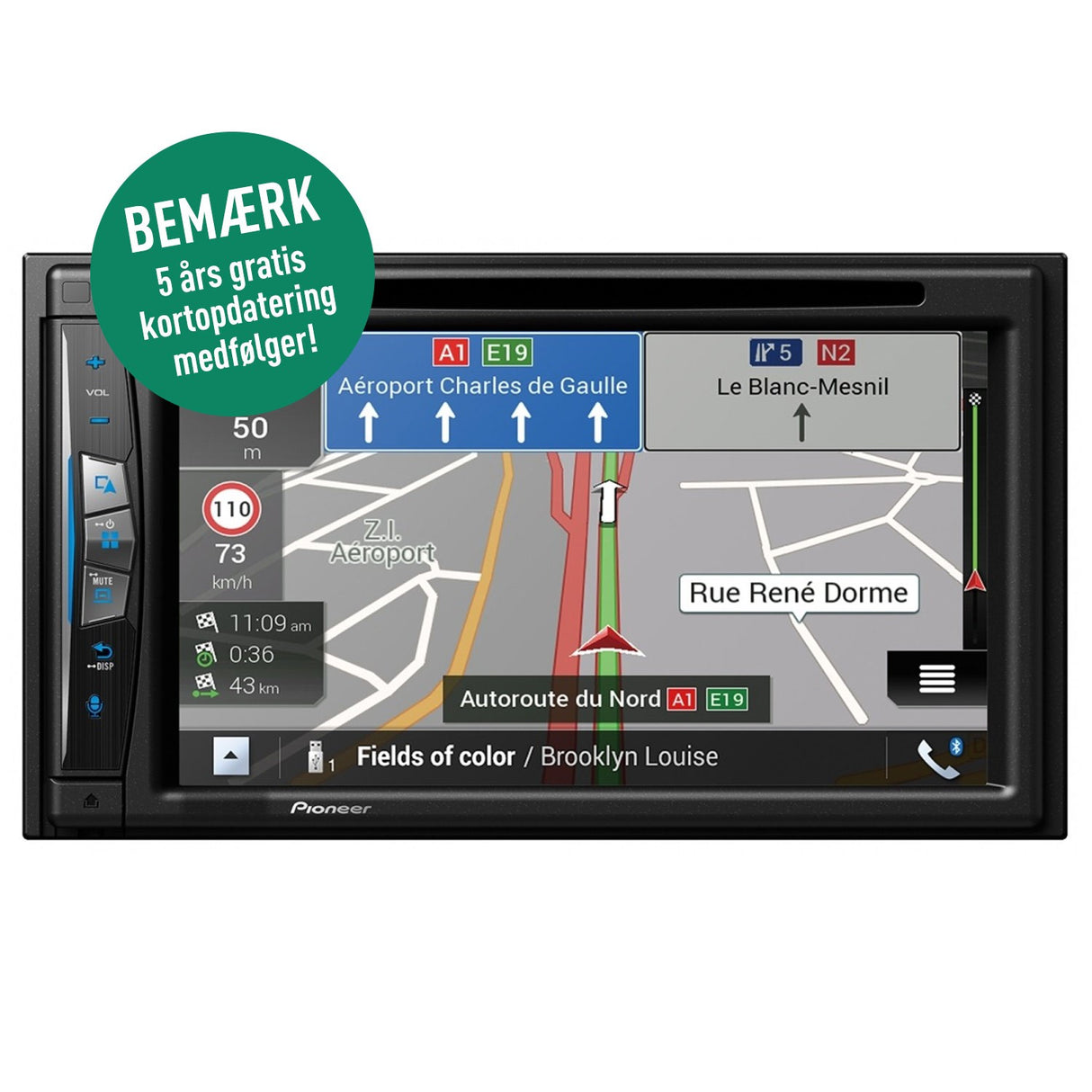 Pioneer AVIC-Z630BT GPS-navigering, Bluetooth och trådlös Apple Carplay