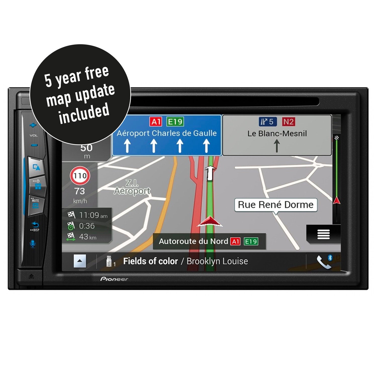 Pioneer AVIC-Z630BT GPS-navigering, Bluetooth och trådlös Apple Carplay