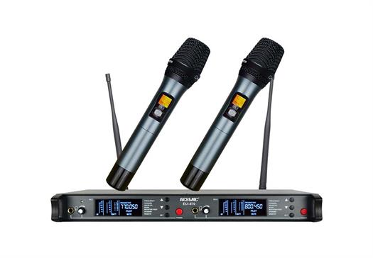 Acemic EU-870 trådlöst mikrofonsystem m/ 2 Mikrofoner