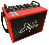 Ellipse 120W batteridriven förstärkare och väska - Q3 röd