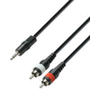 Adapterkabel 3,5 mm Jack Stereo för 2 x RCA Phono
