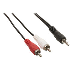 Adapterkabel 3,5mm Jack Stereo till 2 x RCA Phono (3 m)