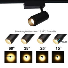 Atomic Pro FLZ-20 Rail Spot (20 watt, 3200K, svart)