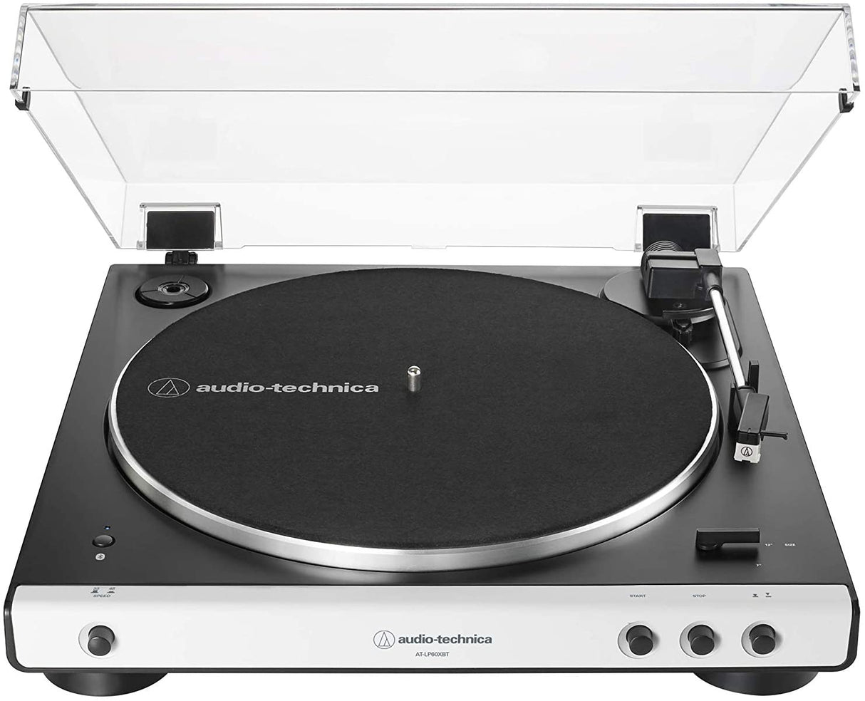 Audio-Technica AT-LP60XBT-WH + Pioneer DM-40BT-W Bluetooth högtalare