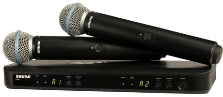 Shure BLX288E/B58-S8 handhållen mikrofonsats
